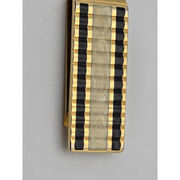 Vintage Christian Dior Cufflinks, Tie Clip & Money Clip Set – Gold-Tone with... - Picture 5 of 6